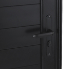 Porta Lambril de Giro Alumínio Preto 2,14x0,96m Lado Esquerdo Linha Vivace Artens