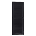 Porta Veneziana de Giro Alumínio Preto 2,14x0,96m Lado Esquerdo Linha Vivace Artens