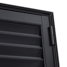 Porta Veneziana de Giro Alumínio Preto 2,14x0,96m Lado Esquerdo Linha Vivace Artens