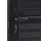 Porta Veneziana de Giro Alumínio Preto 2,14x0,96m Lado Esquerdo Linha Vivace Artens