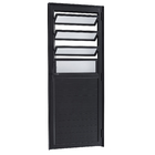 Porta Basculante de Giro Alumínio Preto com Vidro Mini Boreal 2,14x0,96m Lado Esquerdo Linha Vivace Artens