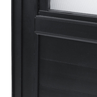 Porta Basculante de Giro Alumínio Preto com Vidro Mini Boreal 2,14x0,96m Lado Esquerdo Linha Vivace Artens