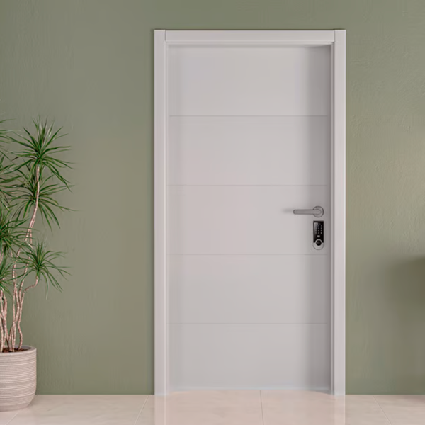 Porta com Batente de Giro 7,5 a 12cm Sarrafeada Lucerna Plus Branco Direito ou Esquerdo 2,10x0,60x3.5 Ipumirim