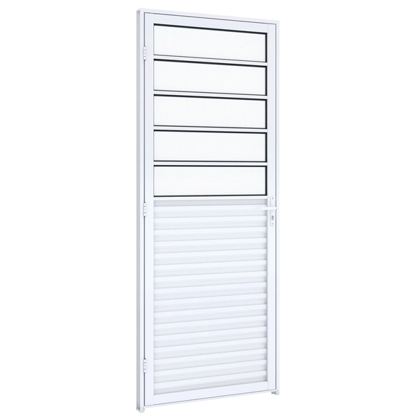 Porta de Giro Metal Alumínio Direito 2,15x0,85m Ullian