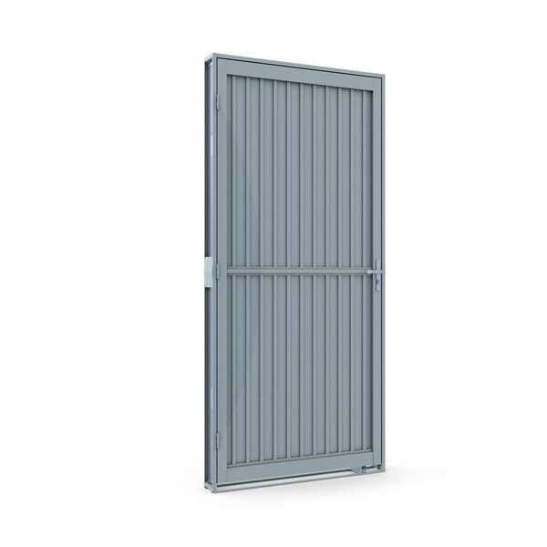 Porta De Giro Calha De Aço 215 X 86 X 12 Cm Direita Riobras