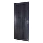 Porta De Giro Canelada Em Aço Primer 215x87x12 Cm Direita Aci