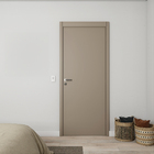 Kit Porta de Madeira de Giro Direito e Esquerdo Cappucino 210x80cm com Batente 7,5 a 16cm Vivace Plus Artens