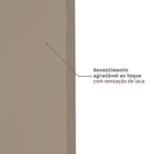 Kit Porta de Madeira de Giro Direito e Esquerdo Cappucino 210x90cm com Batente 7,5 a 16cm Vivace Plus Artens