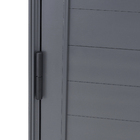 Porta Lambri de Giro 1 Folha Alumínio Pintado Cinza com Puxador 2,14x0,86m Lado Esquerdo Linha Vivace Artens