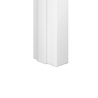 Porta com Batente de Giro De 7,5 a 12cm Sarrafeada Lisa Laca Branco Direito ou Esquerdo 2,10x0,80x3.5 Ipumirim