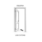 Porta De Giro De Aço Com Báscula 215 X 85 X 12 Cm Esquerda Ri