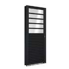 Porta De Giro De Aço Com Travessa 215 X 85 X 6,5 Cm Preto Dir