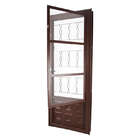 Porta De Giro Em Aço Corten Almofada 215x84x12 Cm Grade Elo D