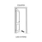 Porta De Giro Em Aço Primer 215x84x12 Cm Grade Quadriculada E