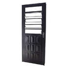 Porta De Giro Em Aço Primer Mista Basculante 215x87x6 Cm Dire