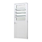 Porta De Giro Em Alumínio Branco Caribe Max 215x80x6cm Esquer