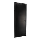 Porta De Giro Em Alumínio Lambri Preto 215x90x4 Cm Esquerda N