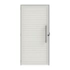 Porta De Giro Em Alumínio Lucca 210x110x6,2cm Direita Branco