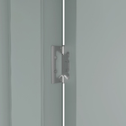 Kit Porta de Madeira de Giro Direito e Esquerdo Grafite 210x90cm com Batente 7,5 a 16cm Vivace Plus Artens