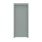 Kit Porta de Madeira de Giro Direito e Esquerdo Grafite 210x100cm com Batente 7,5 a 16cm Vivace Plus Artens