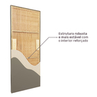 Kit Porta de Madeira de Giro Direito e Esquerdo Grafite 210x70cm com Batente 7,5 a 16cm Vivace Plus Artens