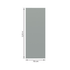 Kit Porta de Madeira de Giro Direito e Esquerdo Grafite 210x70cm com Batente 7,5 a 16cm Vivace Plus Artens