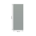 Kit Porta de Madeira de Giro Direito e Esquerdo Grafite 210x80cm com Batente 7,5 a 16cm Vivace Plus Artens