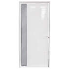 Porta De Giro Lambri Em Alumínio Branco 215x100x4 Cm Direita