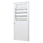 Porta De Giro Lambril Em Alumínio Branco Perfecta Max 215x80x