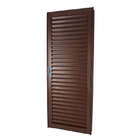 Porta De Giro Laminada Em Aço Corten 215x84x12 Cm Esquerda In