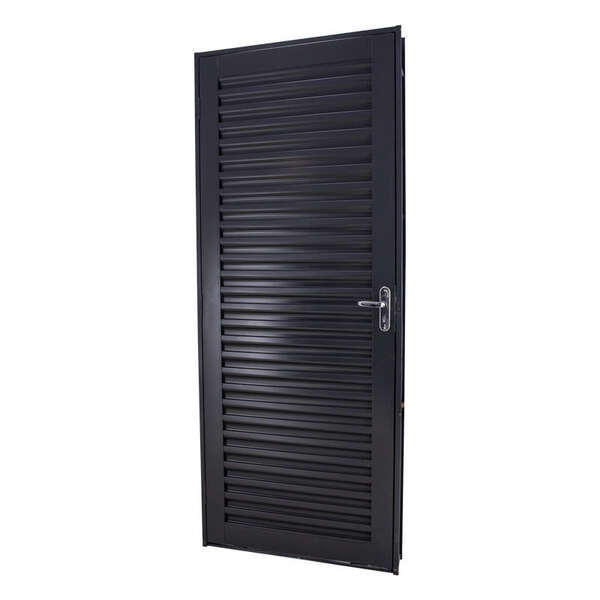 Porta De Giro Laminada Em Aço Primer 215x87x12 Cm Direita Aci