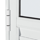 Porta de Giro Veneziana Alumínio Branco Sob Medida Linha 25 OGB Esquadrias