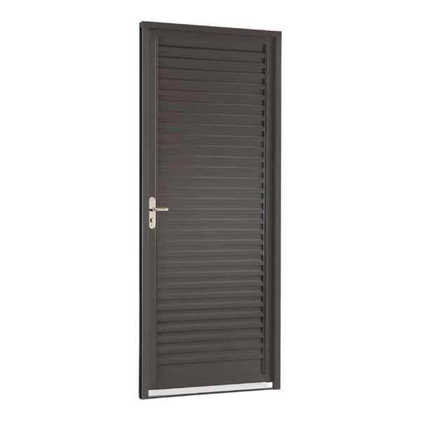 Porta De Giro Veneziana Em Aço 217 X 87 X 6,5 Cm Direita Belf