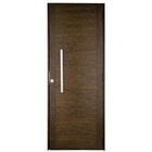 Porta De Lambri 210x80cm Com Textura De Madeira E Puxador Nat