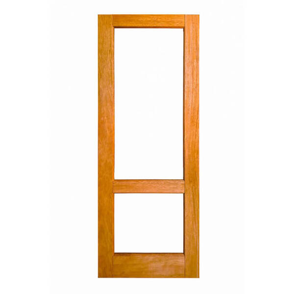 Porta De Madeira 02 Vidros Reta Maciça Cedro Arana Casmavi 92