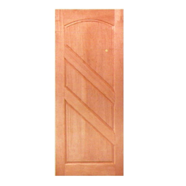 Porta De Madeira 03 Almofadas Diagonal Maciça Cedro Arana Cas