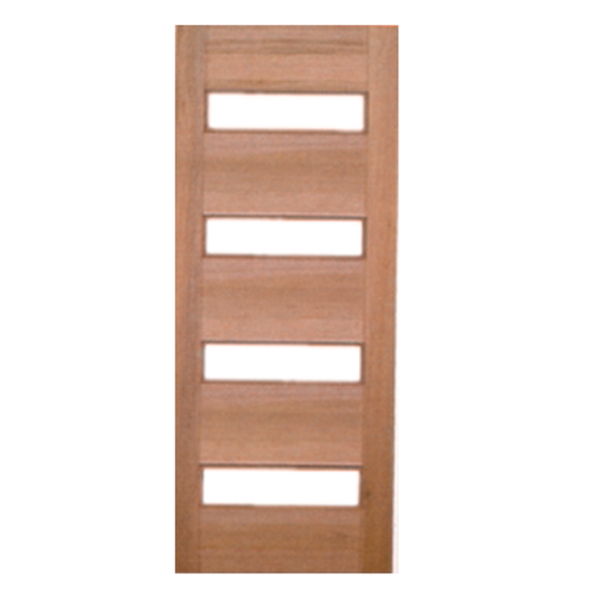 Porta De Madeira 04 Vidros Maciça Cedro Arana Casmavi 60cm X