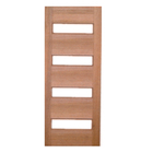 Porta De Madeira 04 Vidros Maciça Cedro Arana Casmavi 62cm X