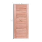 Porta De Madeira 210x110cm Pe33 Com Friso Belissima Esel