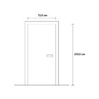 Porta De Madeira 210x72cm Espessura 3,5cm Mso Eucatex Natural