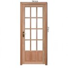 Porta De Madeira 213x94cm Sem Vidro Com Batente 9,4cm Ewk P22