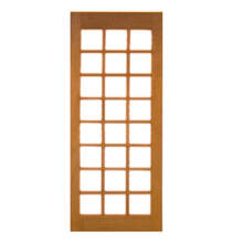 Porta De Madeira 24 Vidros Reta Maciça Cedro Arana Casmavi 70