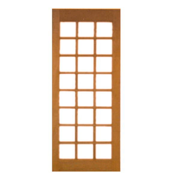 Porta De Madeira 24 Vidros Reta Maciça Cedro Arana Casmavi 70