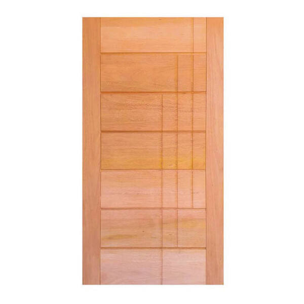 Porta De Madeira  03 Frisos Maciã§a Cedro Arana Casmavi 92cm