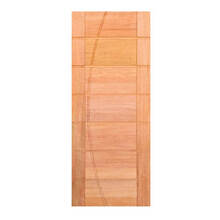 Porta De Madeira  Friso Arco Maciã§a Cedro Arana Casmavi 92cm