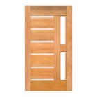 Porta De Madeira  Friso Metã¡lico P/vidro Maciã§a Cedro Arana