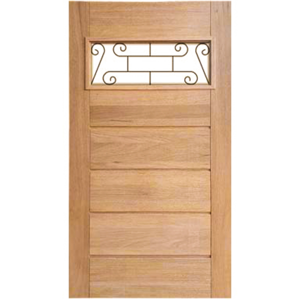 Porta De Madeira  Grade Horizontal Maciã§a Cedro Arana Casmav