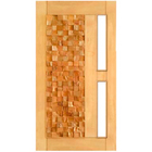 Porta De Madeira América P/vidro Maciça Cedro Arana Casmavi 1