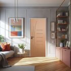 Porta De Madeira Bondoor 210x110cm Friso 12 Jb Portas Curupixá