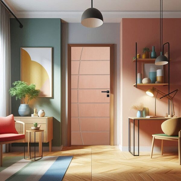 Porta De Madeira Bondoor 210x82cm Friso 14 Jb Portas Curupixá